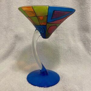 Funktiniland Hand Painted Martini Glass